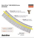 Simpson 1-5/8" Deck-Drive DSV WOOD Screw 1000ct HCKDSVT158S