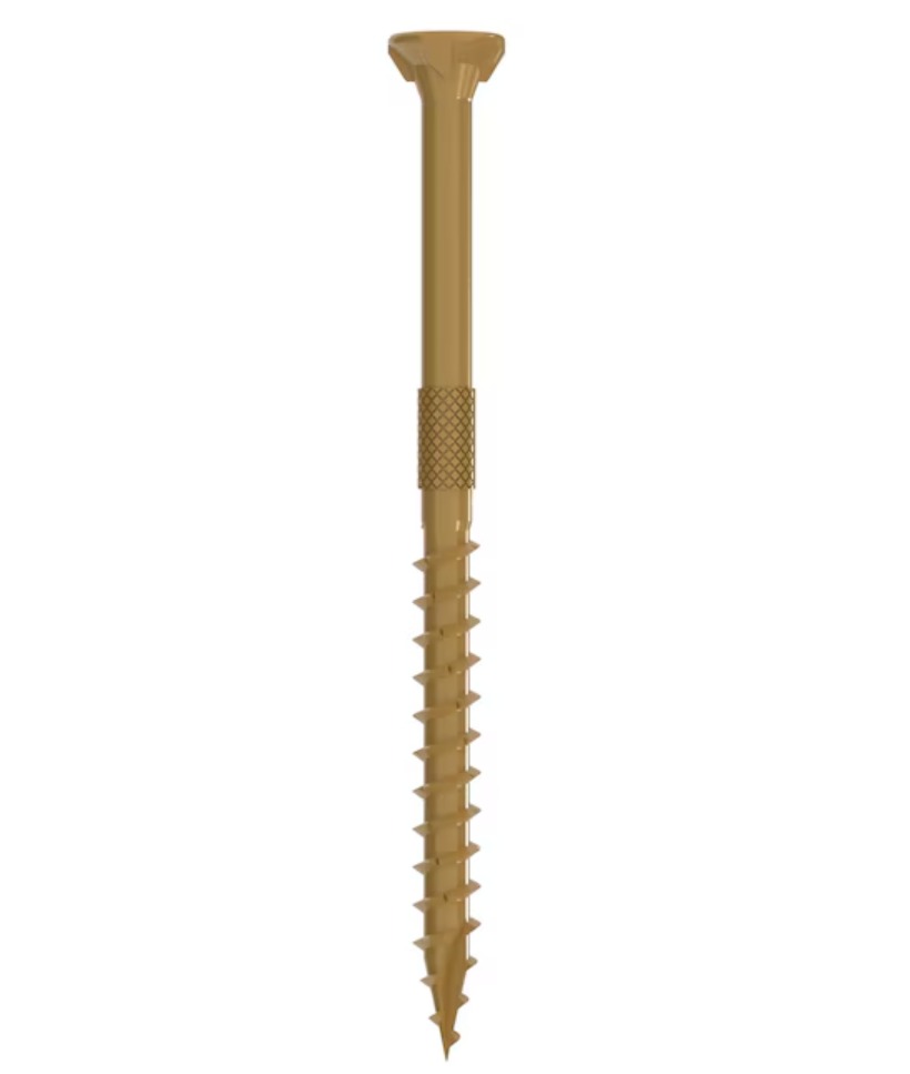 Grip Rite DeckForce #8x1-5/8 Screws 25Lb/Bx Tan