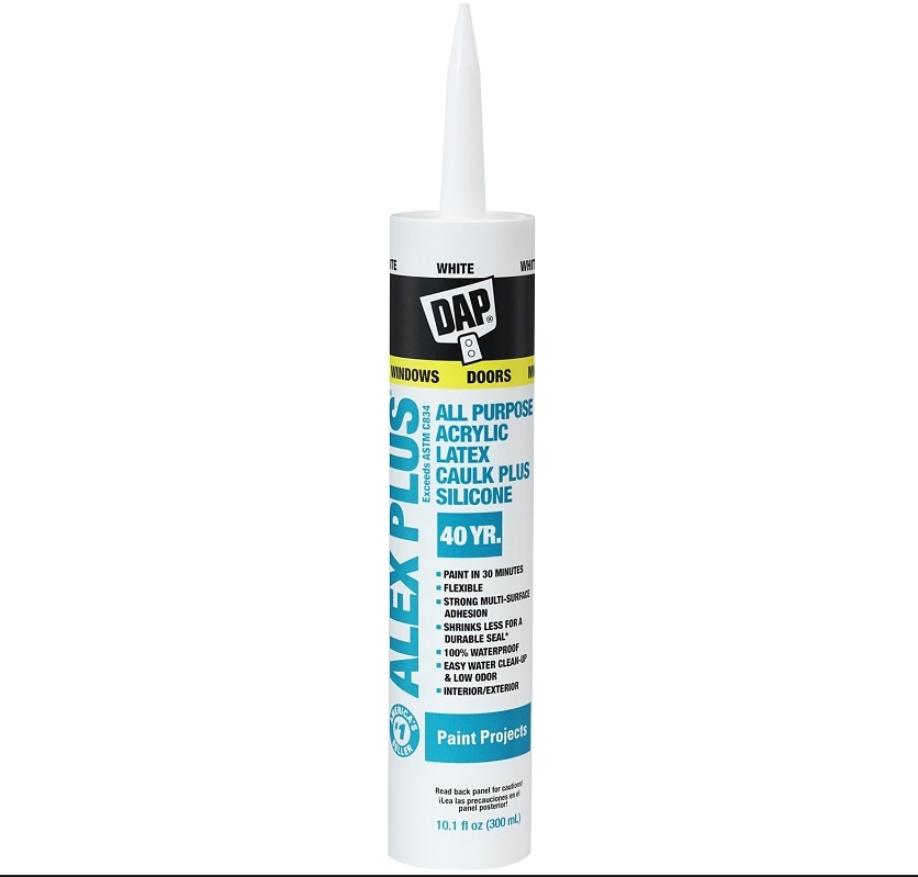 DAP Alex Plus Acrylic Caulk White 10.1oz