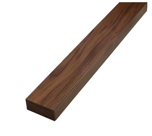 1x4x8' Prestained Rough KD Cedar Trim Dark Walnut