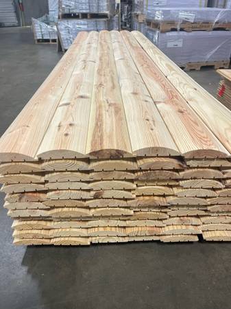 2x8x12' Pine Log Cabin Siding