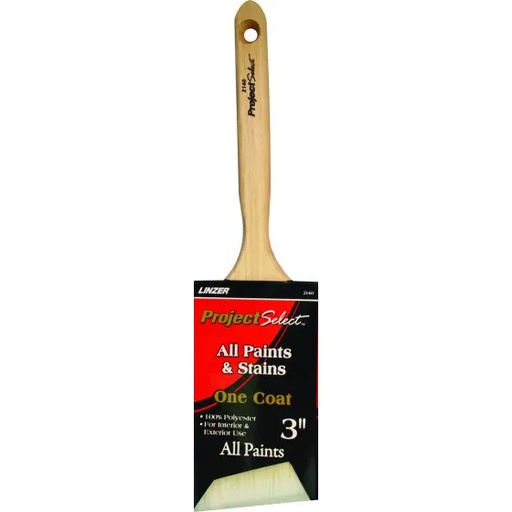 [lin1140-3] Linzer 3" Project Select Angled One Coat
