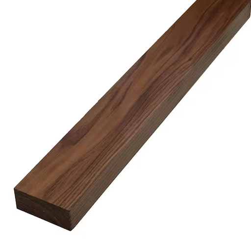 2x4x12' Prestained Rough KD Cedar Dark Walnut